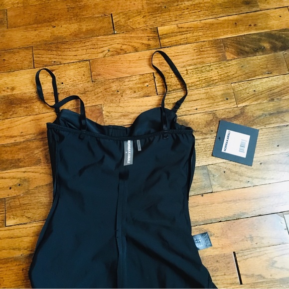 Norma Kamali Women’s Standard Underwire Swim Dress Mini Black Size S - Picture 14 of 16